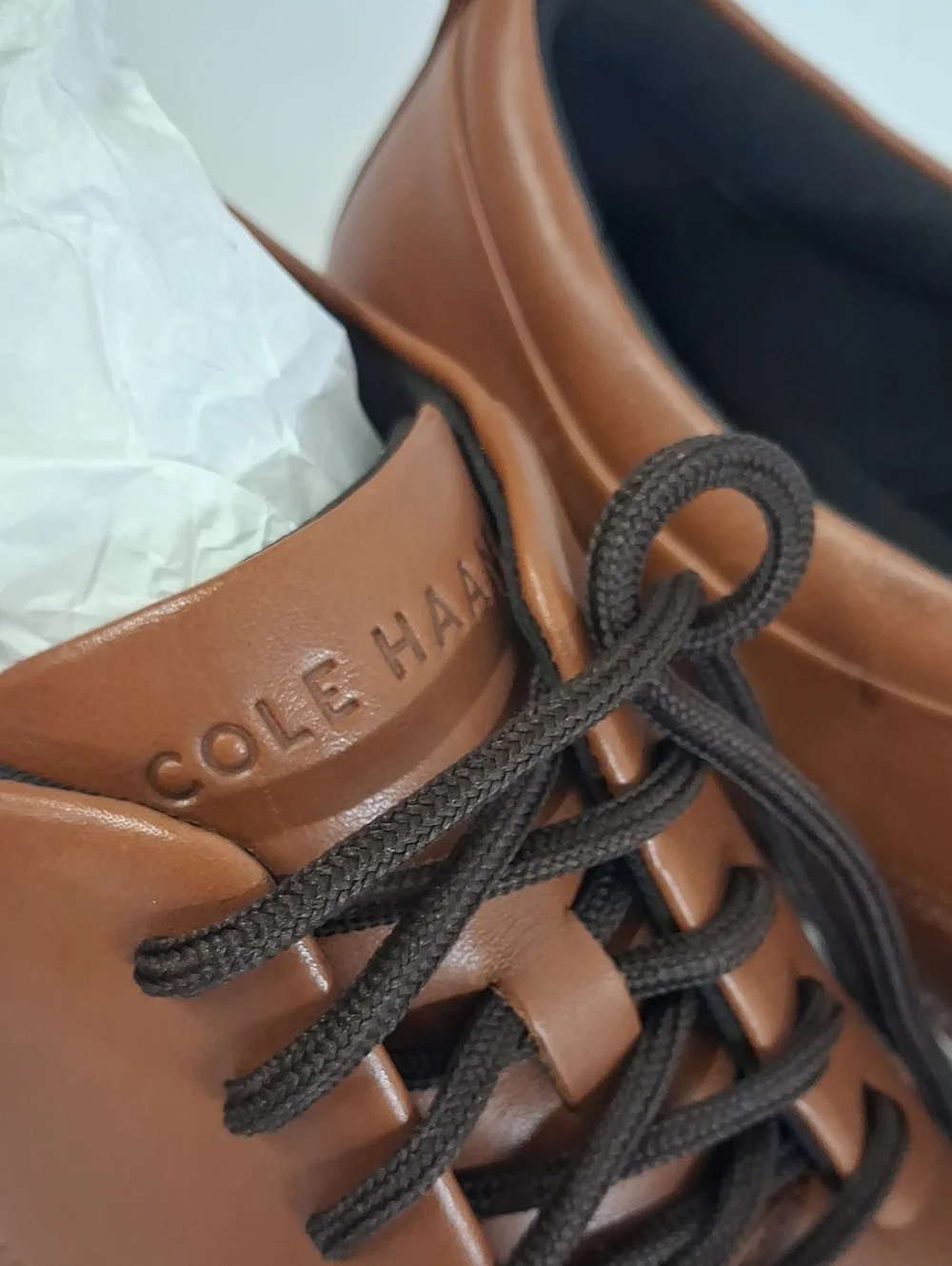 NWOT Mens Cole Haan Brown Leather Oxford Shoes Sz. 15W